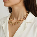 Tarnish Free Love Heart Handmade Chain Necklace EJ25N06616G