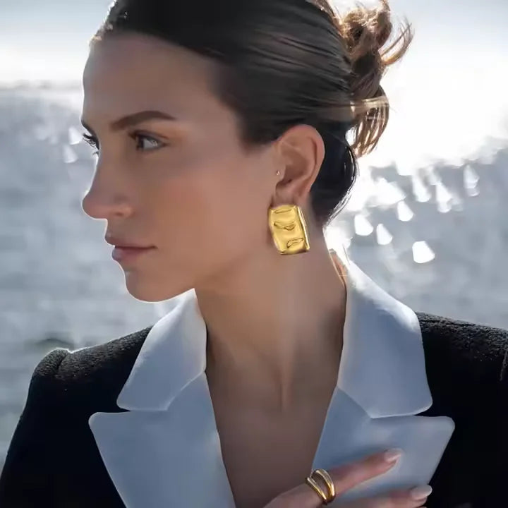 Drop Stud Earrings Fashionable    EJ25E01482S/G