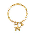 Shell Starfish Pearl Bracelet EJB02825G