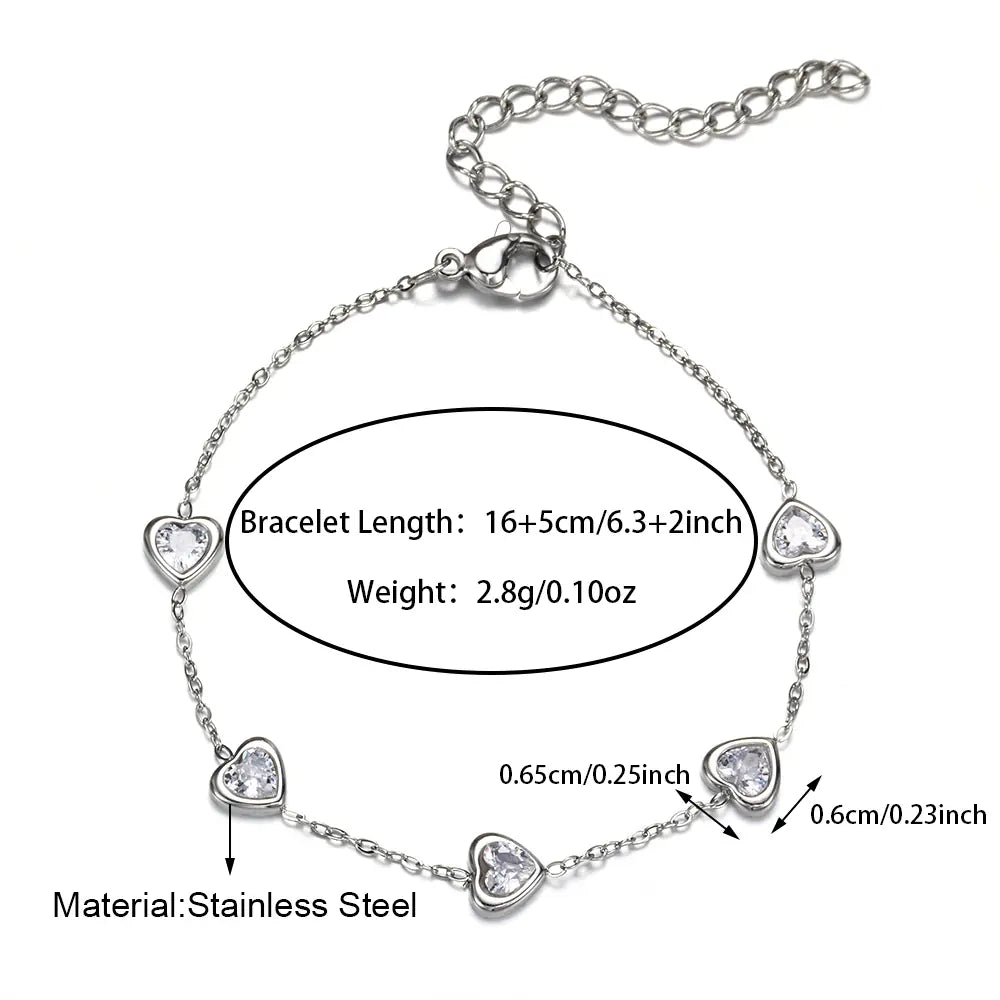 Love Heart Shape Bracelet     EJ25B02836S