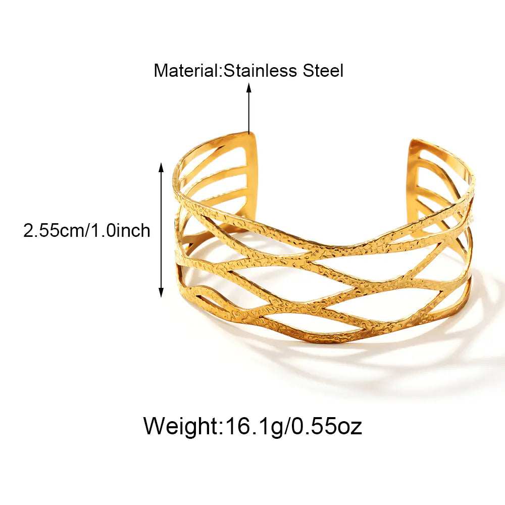Hollow Design Waterproof Stainless Steel   EJ25B02882G