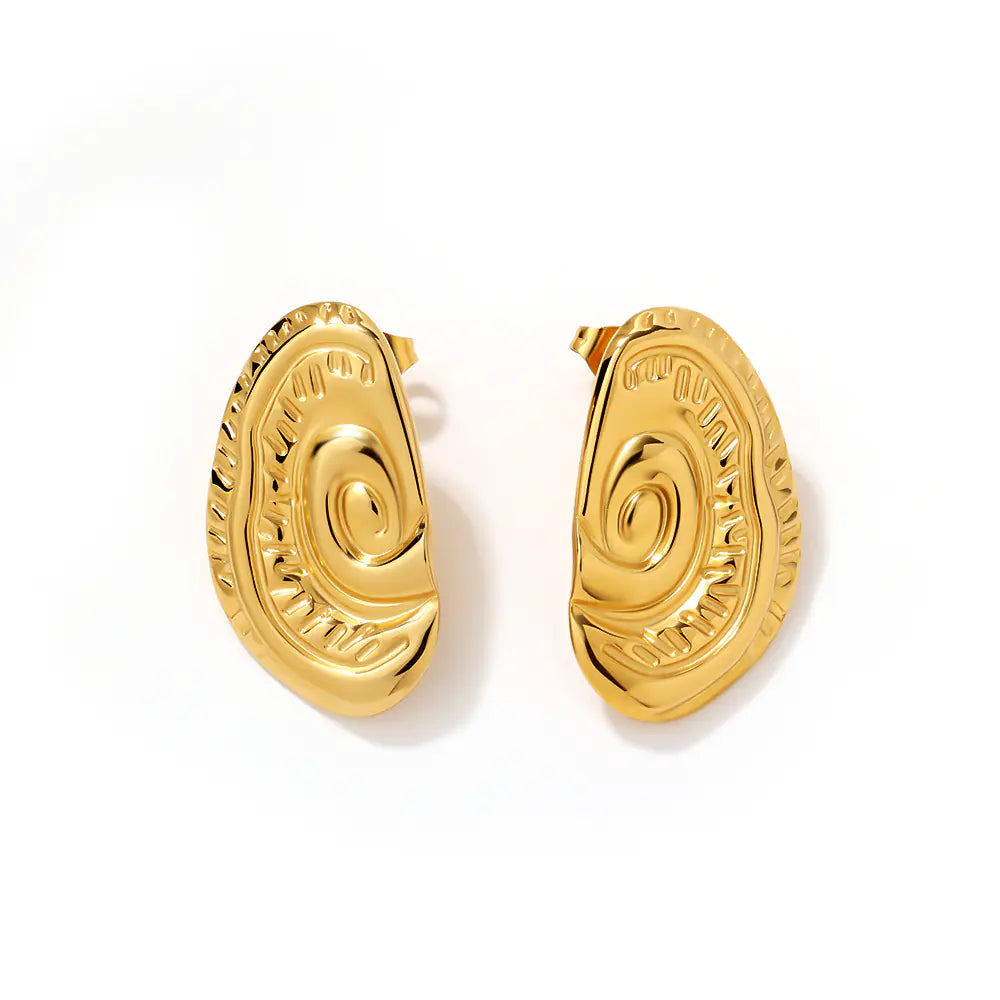 Ocean Style Spiral Earrings     EJ25E01537G