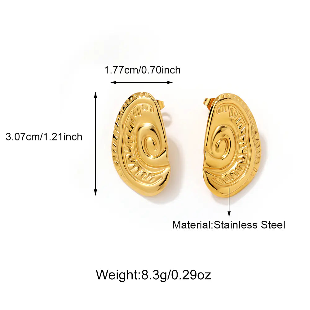 Ocean Style Spiral Earrings     EJ25E01537G