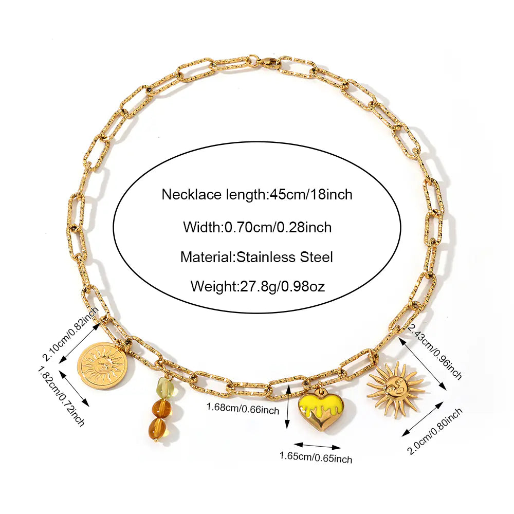 Combine Square Chain Necklace   EJ25N06231G