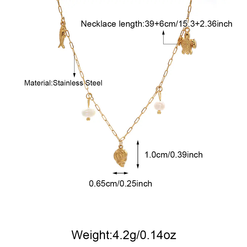 Shell Pearl Necklace    EJ25N06366G