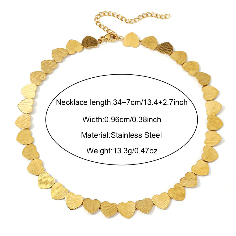Heart Necklace Clavicle  EJN06402G