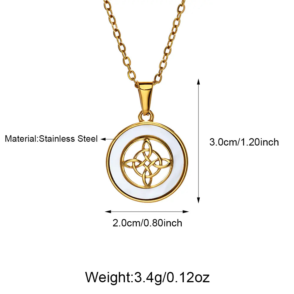 Circle Pendant Necklace EJ25N06406G