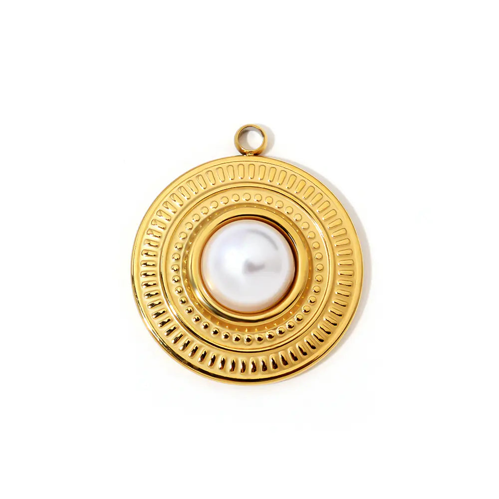 Circle Pearl Pendant    EJ25N06444G