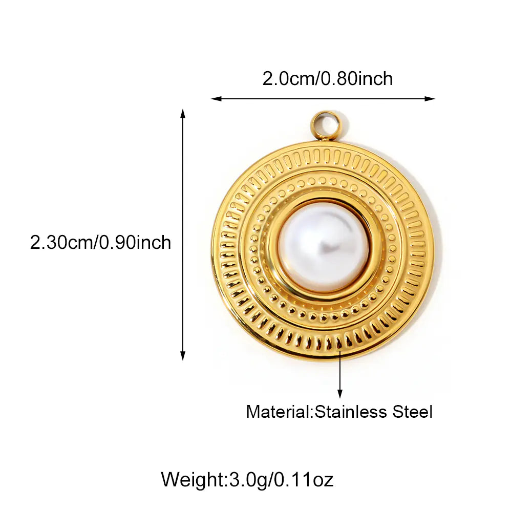 Circle Pearl Pendant    EJ25N06444G