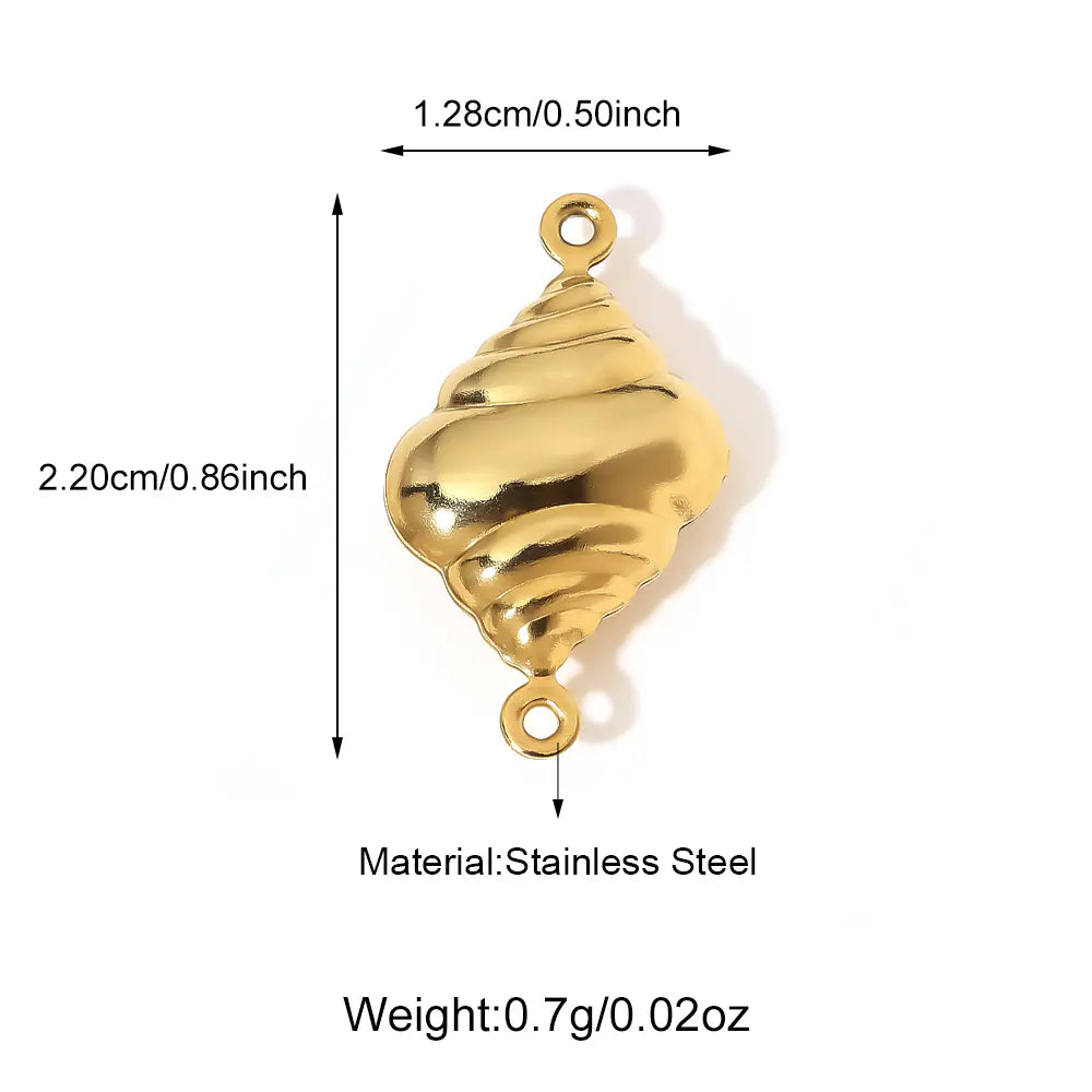 Hollow Conch Design Pendant    EJ25N06553G