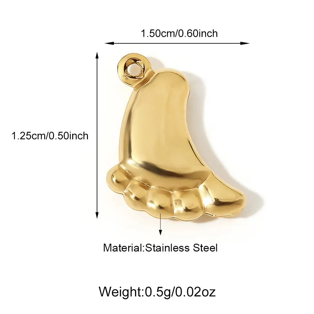 Hollow Feet Design Stainless Steel Pendant   EJ25N06556G