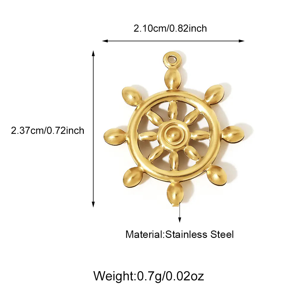 Compass Stainless Steel Pendant   EJ25N06559G