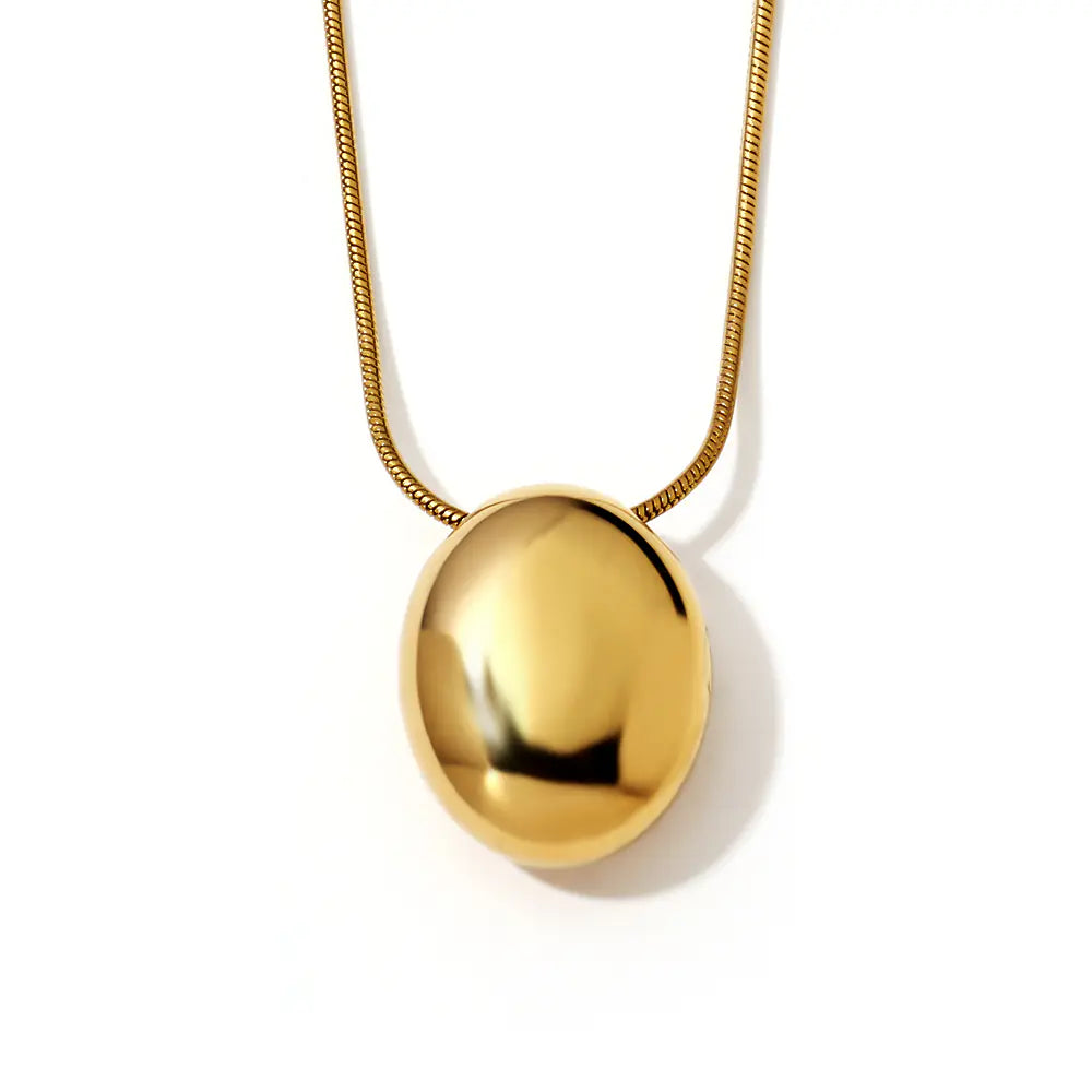 Round Ball Bead Pendant Necklace Stylish  EJ25N06585G