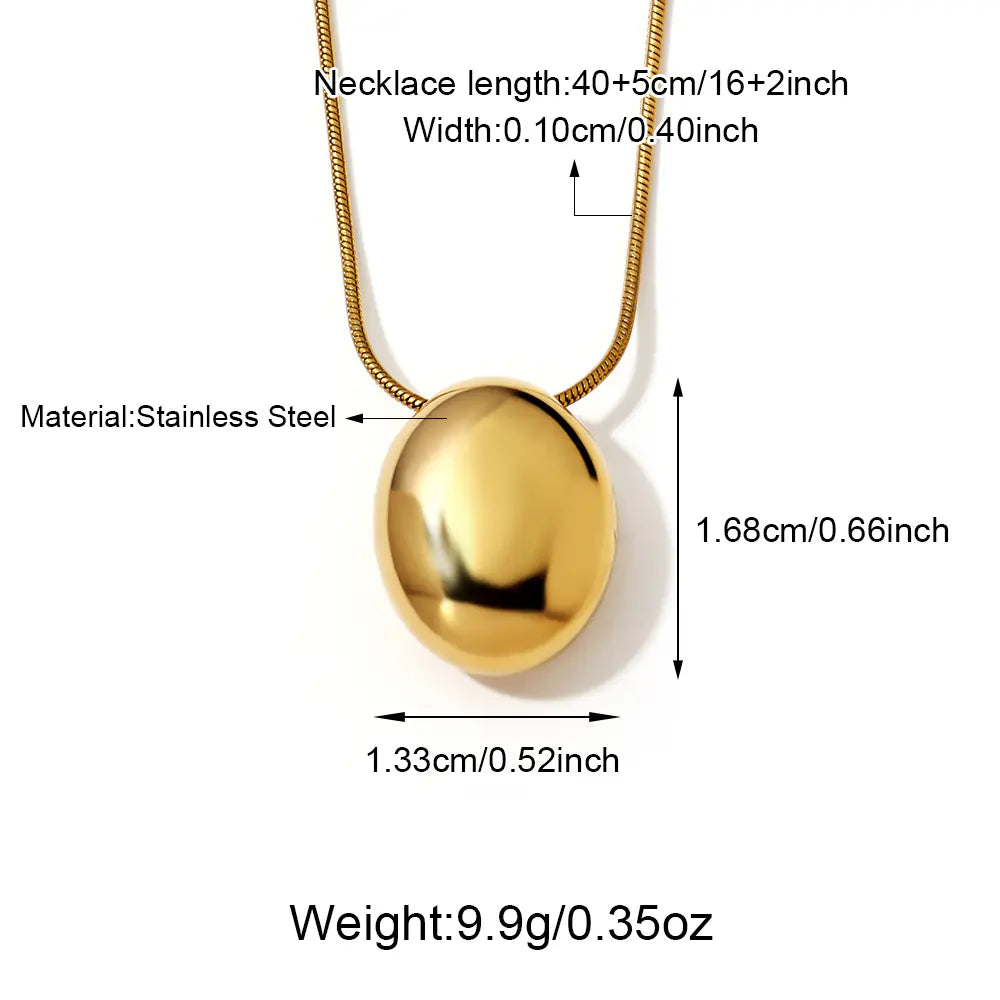 Round Ball Bead Pendant Necklace Stylish  EJ25N06585G