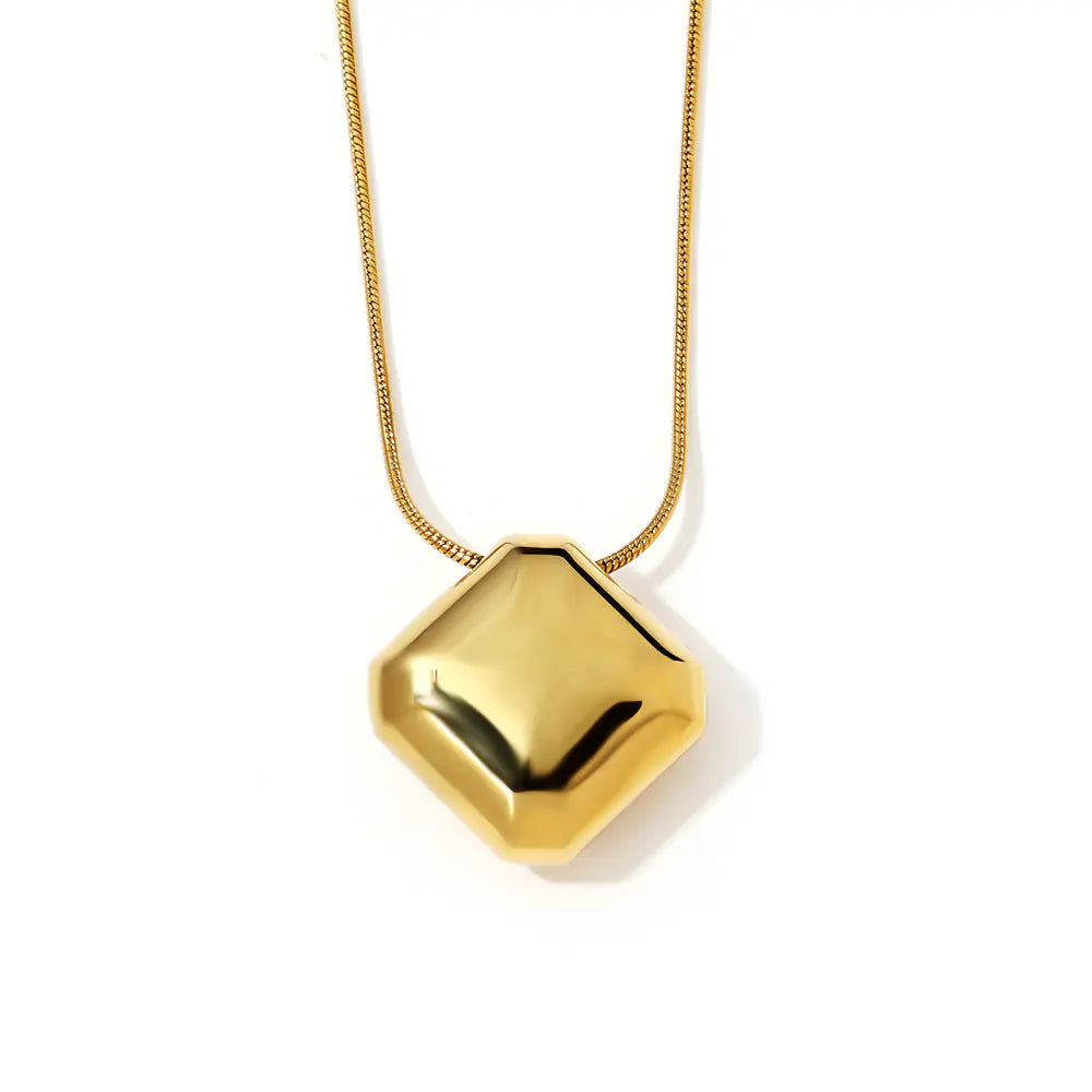 Blank square Pendant Necklace Stylish  EJ25N06589G