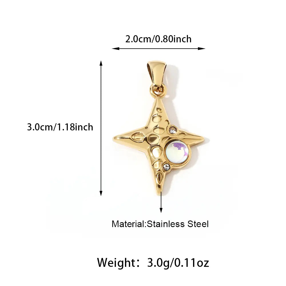 Luxury Fashion Stainless Steel Geometric Pendant    EJ25N06607G
