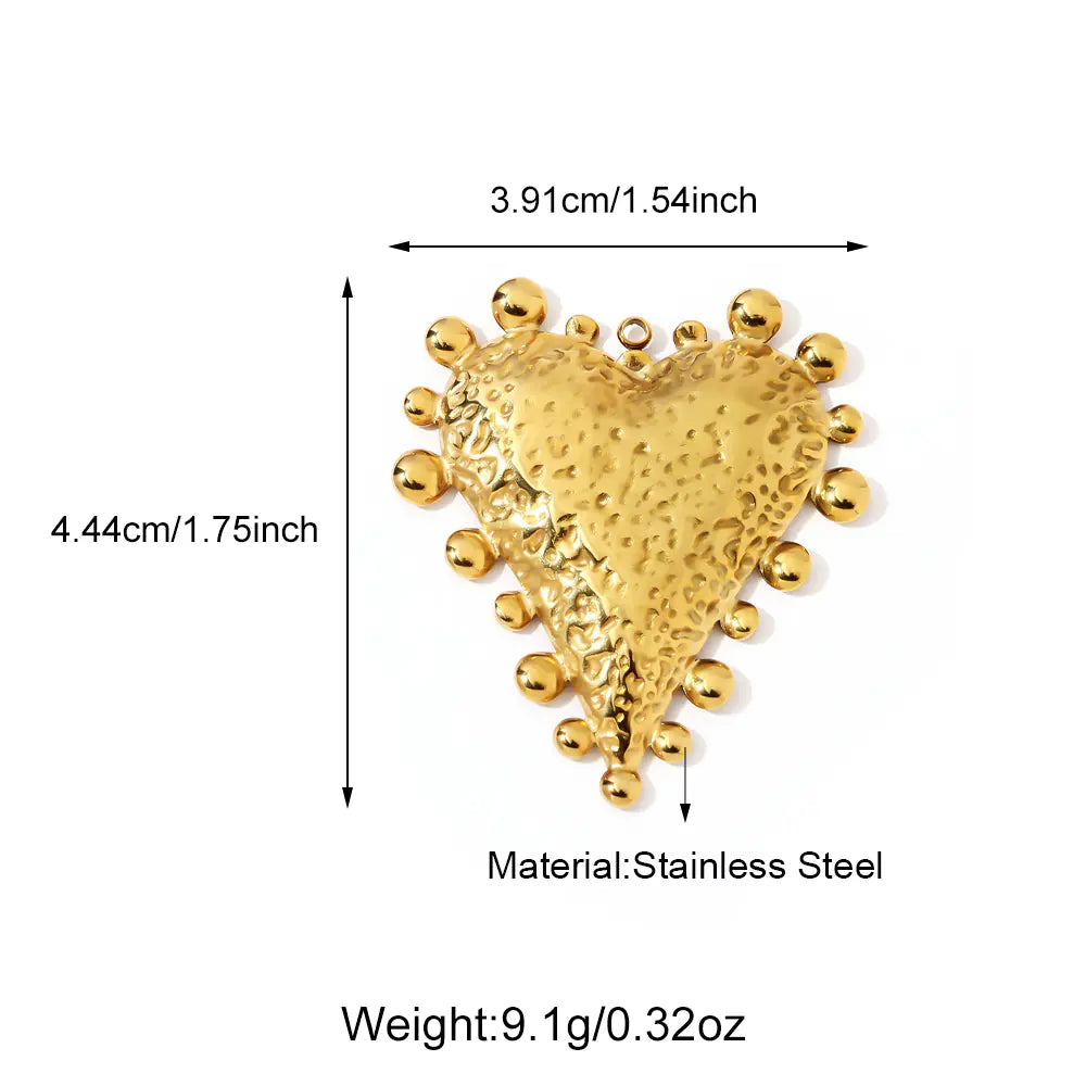 Steel Heart Pendant  EJ25N06621G