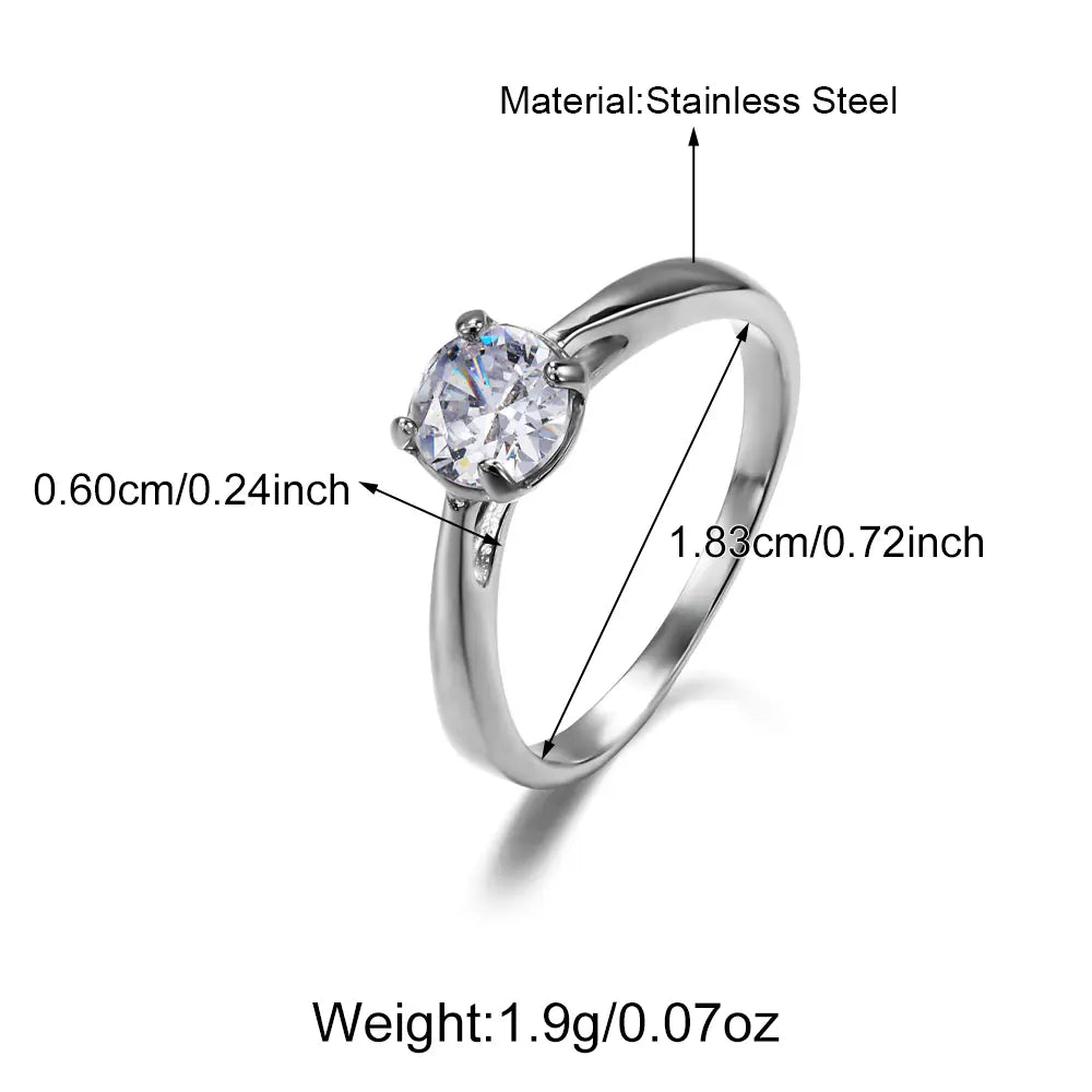 Crystal Engagement Ring   EJ25R01299S