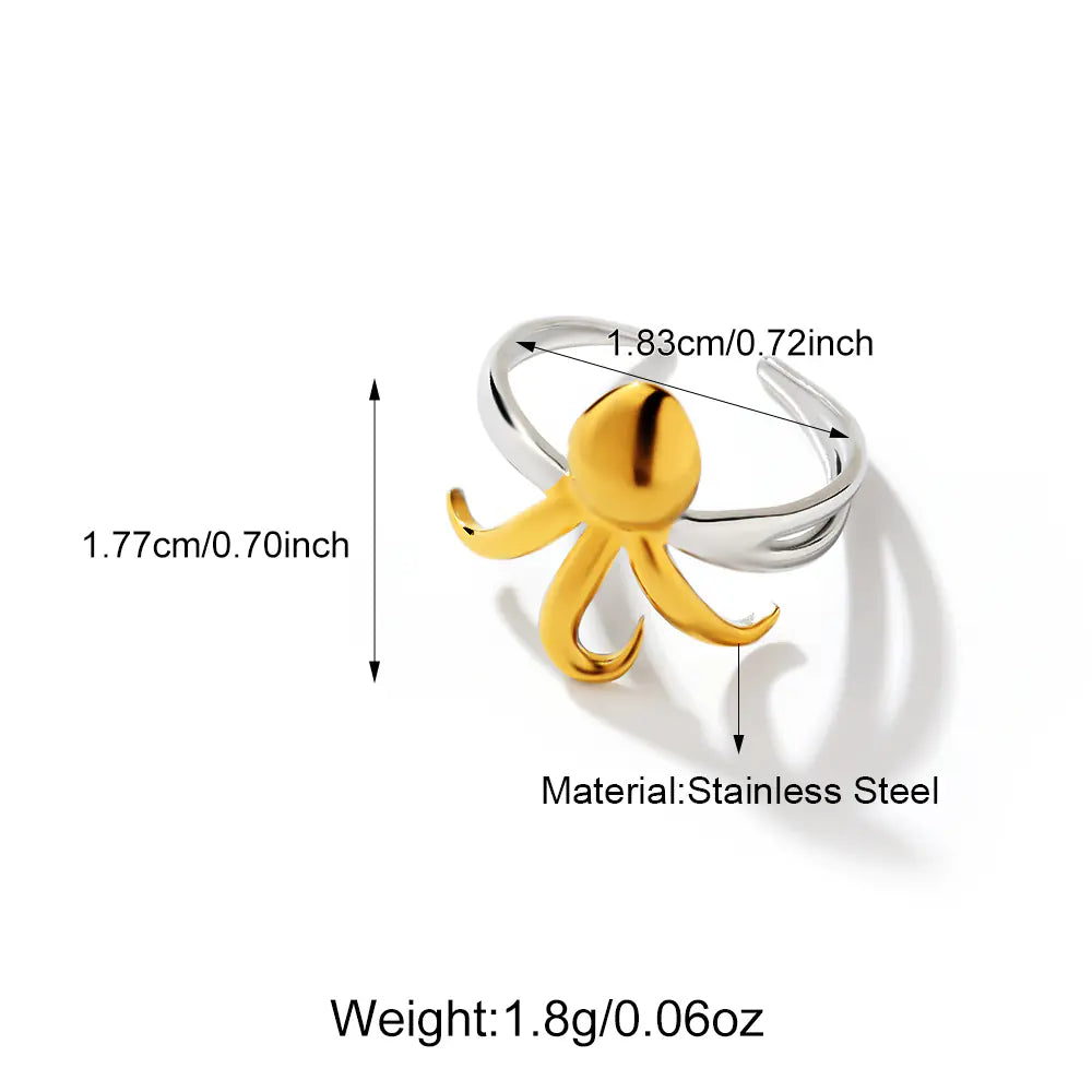 Octopus Design Rings ADJUSTABLE    EJ25R01317GS