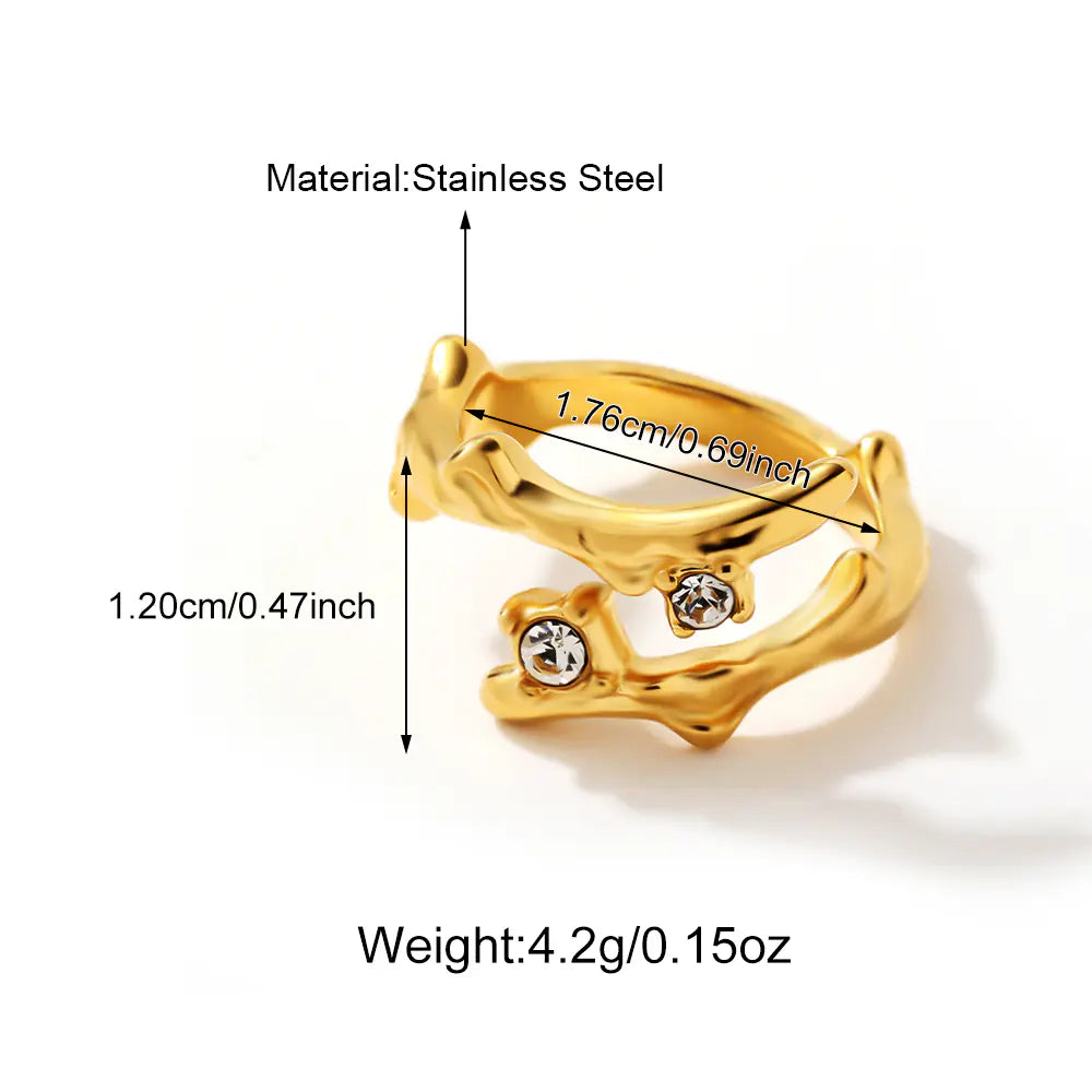 Tree Branch Diamond Open Ring    EJ25R01365G