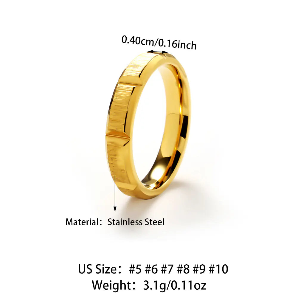 Titanium Line Shaped Ring  EJ25R01456