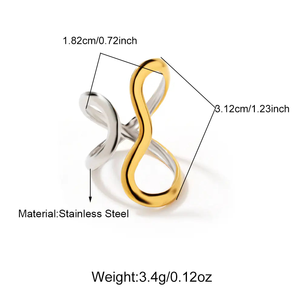 Gold Plated Irregular Shape Stainless Steel  EJ25R01544G