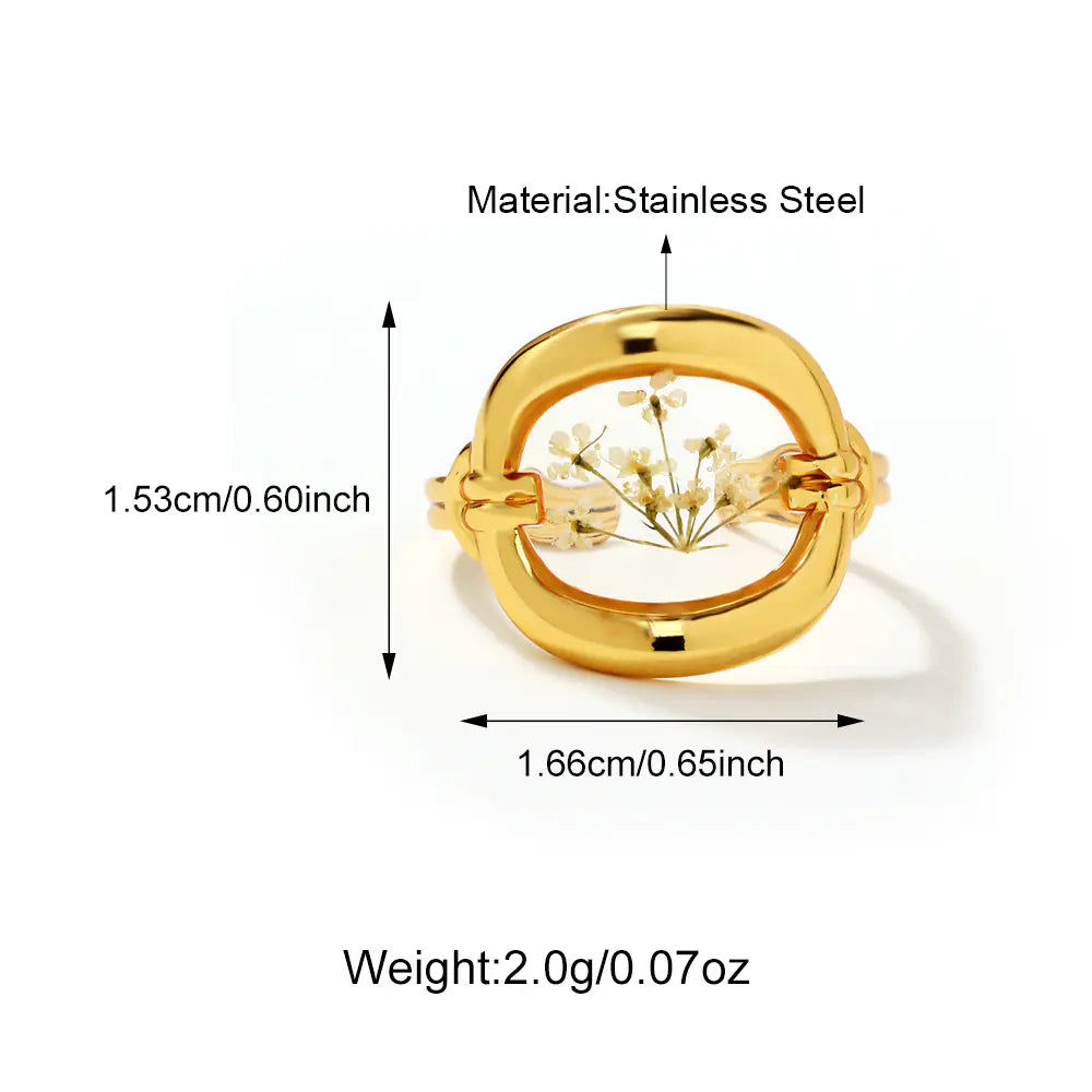 Yellow Flower Ring Adjustable  EJ25R01680G
