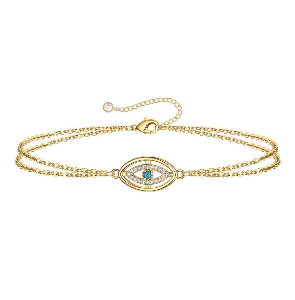 EVIL EYE" BRACELET, 18K GOLD PLATED EKB26001