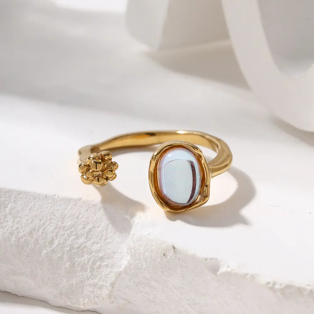 Moonstone Design Open Ring   EJ25R01370G