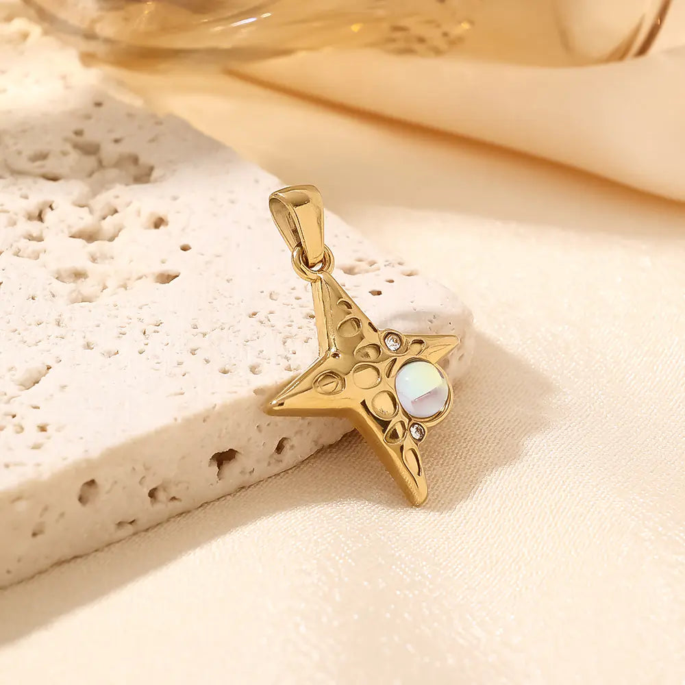 Luxury Fashion Stainless Steel Geometric Pendant    EJ25N06607G