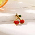 Fruit Charms Enamel Cherry Gold    EJ25N06479G