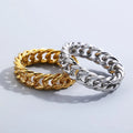 Cuban Chain Design Stainless Steel Ring  EJ25R01598
