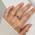 Purple Zircon Adjustable Ring    EJ25R01362G