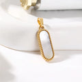 Bar-shaped Seashell Pendant  EJ25N06651G