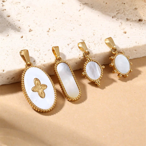 Bar-shaped Seashell Pendant  EJ25N06651G