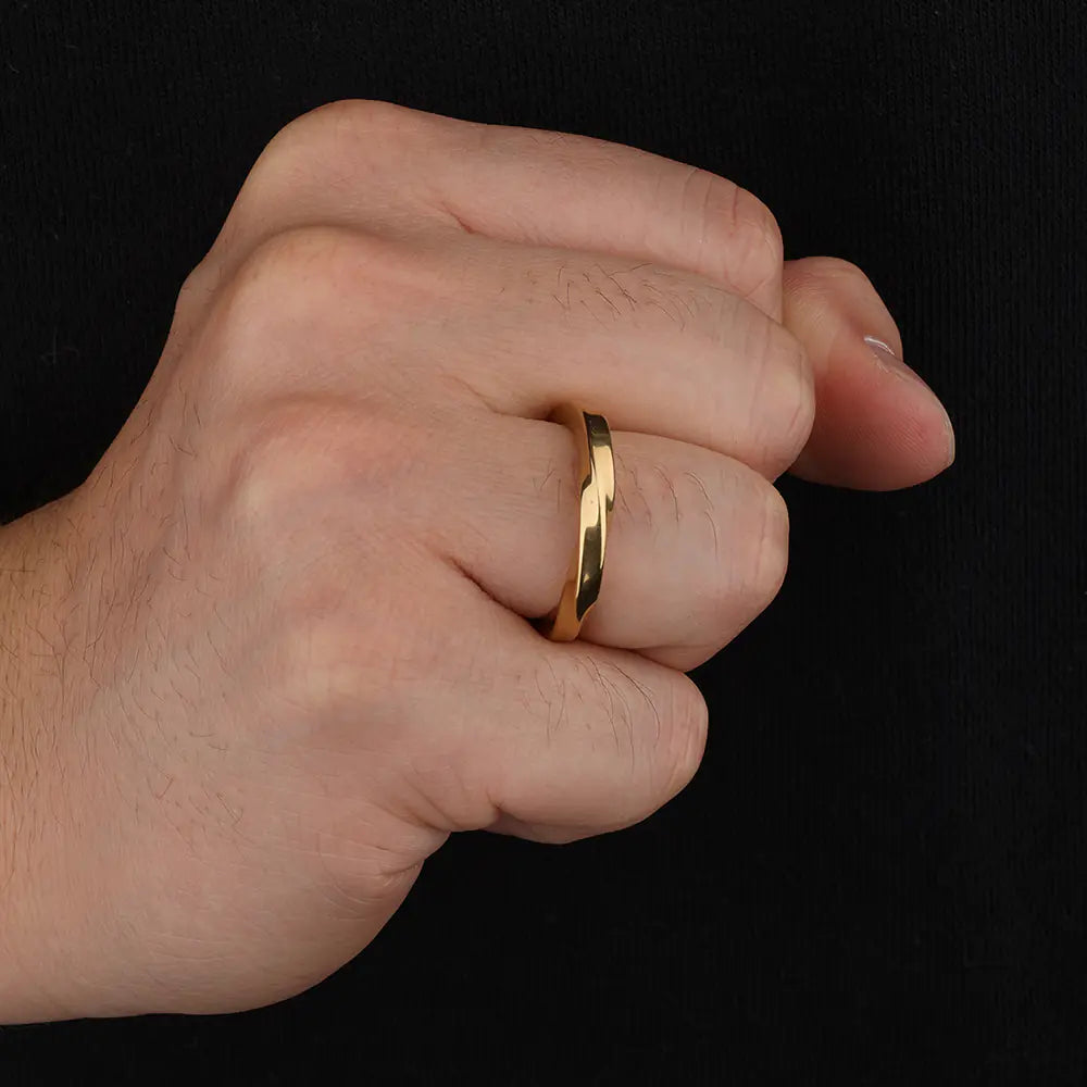 Simple Stainless Steel Open Ring  EJ25R01500
