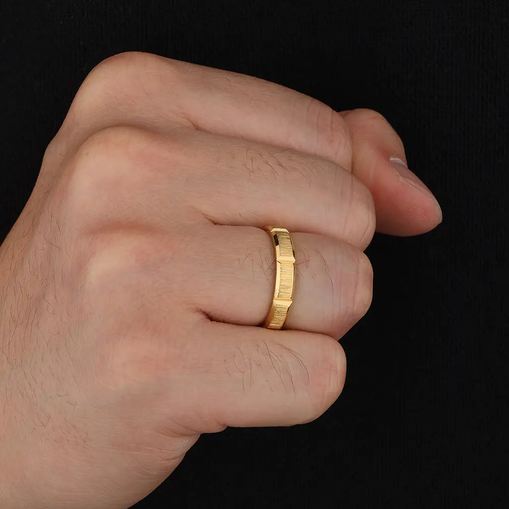 Titanium Line Shaped Ring  EJ25R01456