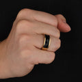 Rectangular Black Onyx Stones Ring  EJ25R01591