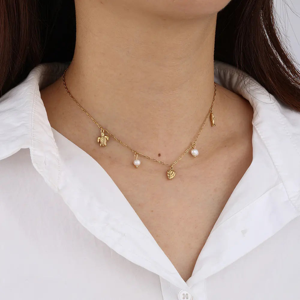 Shell Pearl Necklace    EJ25N06366G
