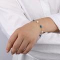 Trendy Fashion Stainless Steel Non-tarnish Pearl Link Bracelet    EJ25B02832G
