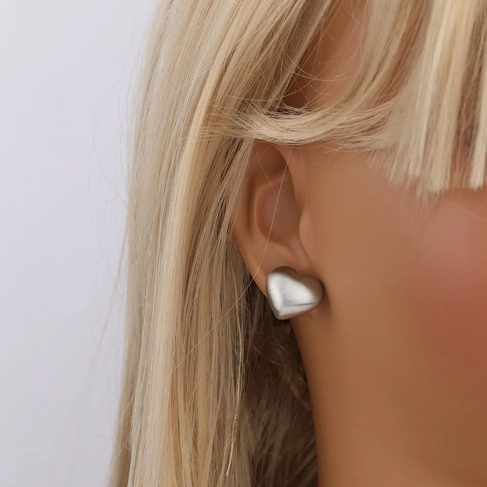 Heart Exaggerated Earrings    EJ25E01478S