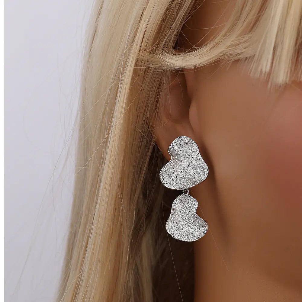 Fashion Vintage Irregular Geometric Dangle Earrings    EJ25E01481S