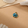 Shell Enamel Pearl Pendant   EJ25N06274G