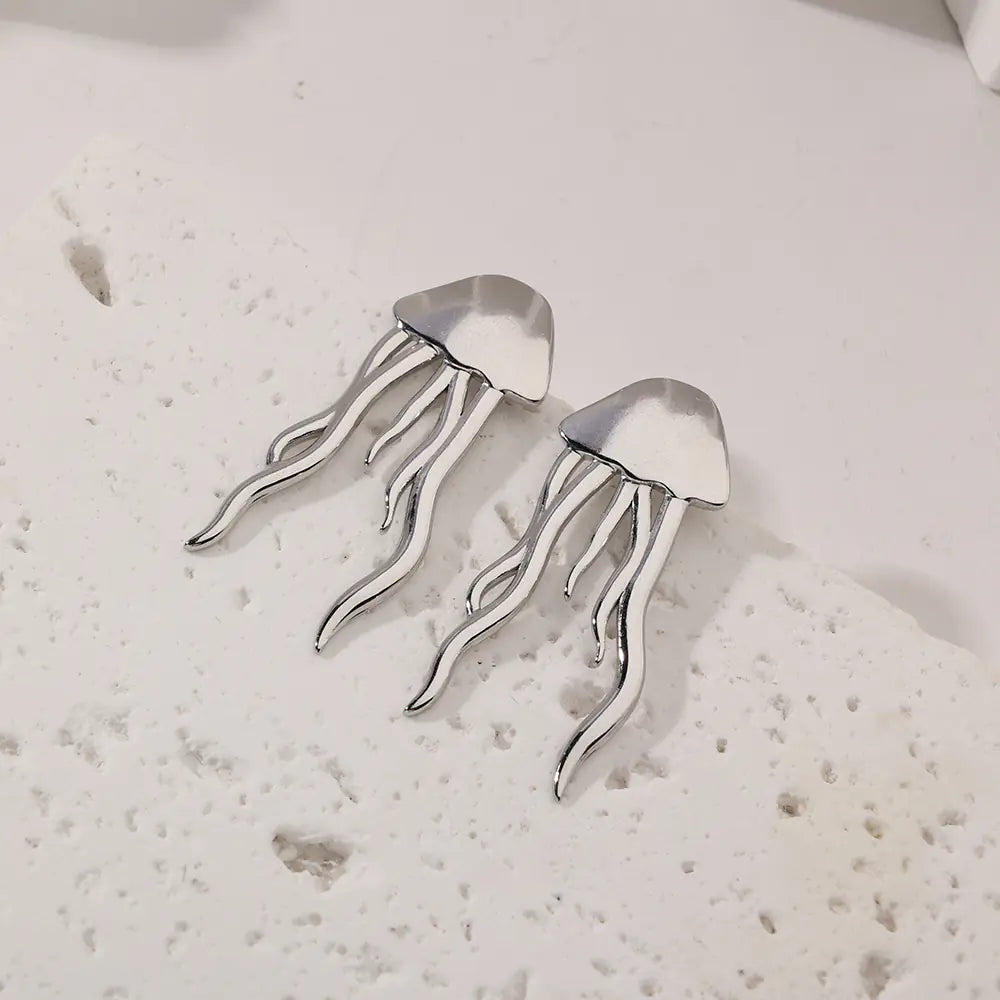 Waterproof Jellyfish Coral Earrings    EJ25E01479S