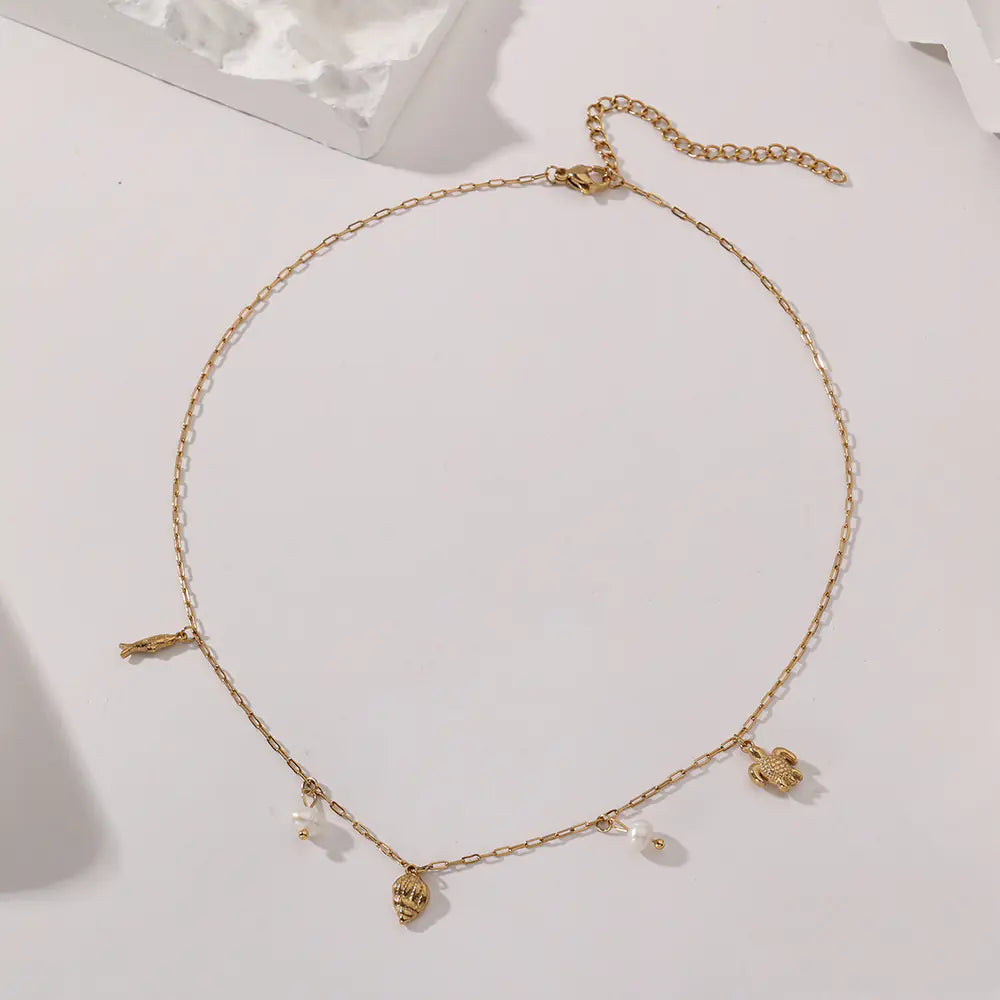Shell Pearl Necklace    EJ25N06366G