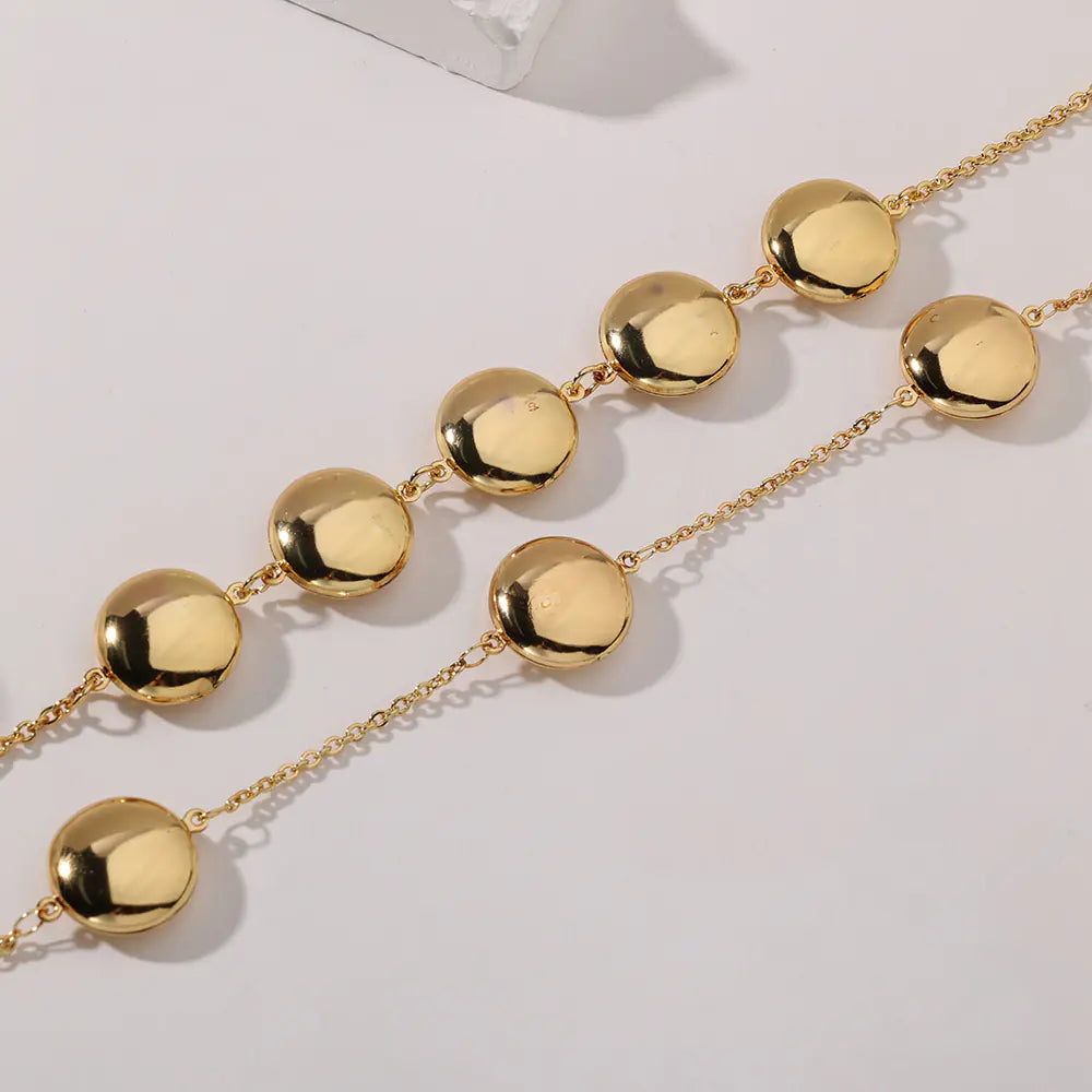 Gold Stainless Steel Little Stone Bracelet   EJ25B02838G