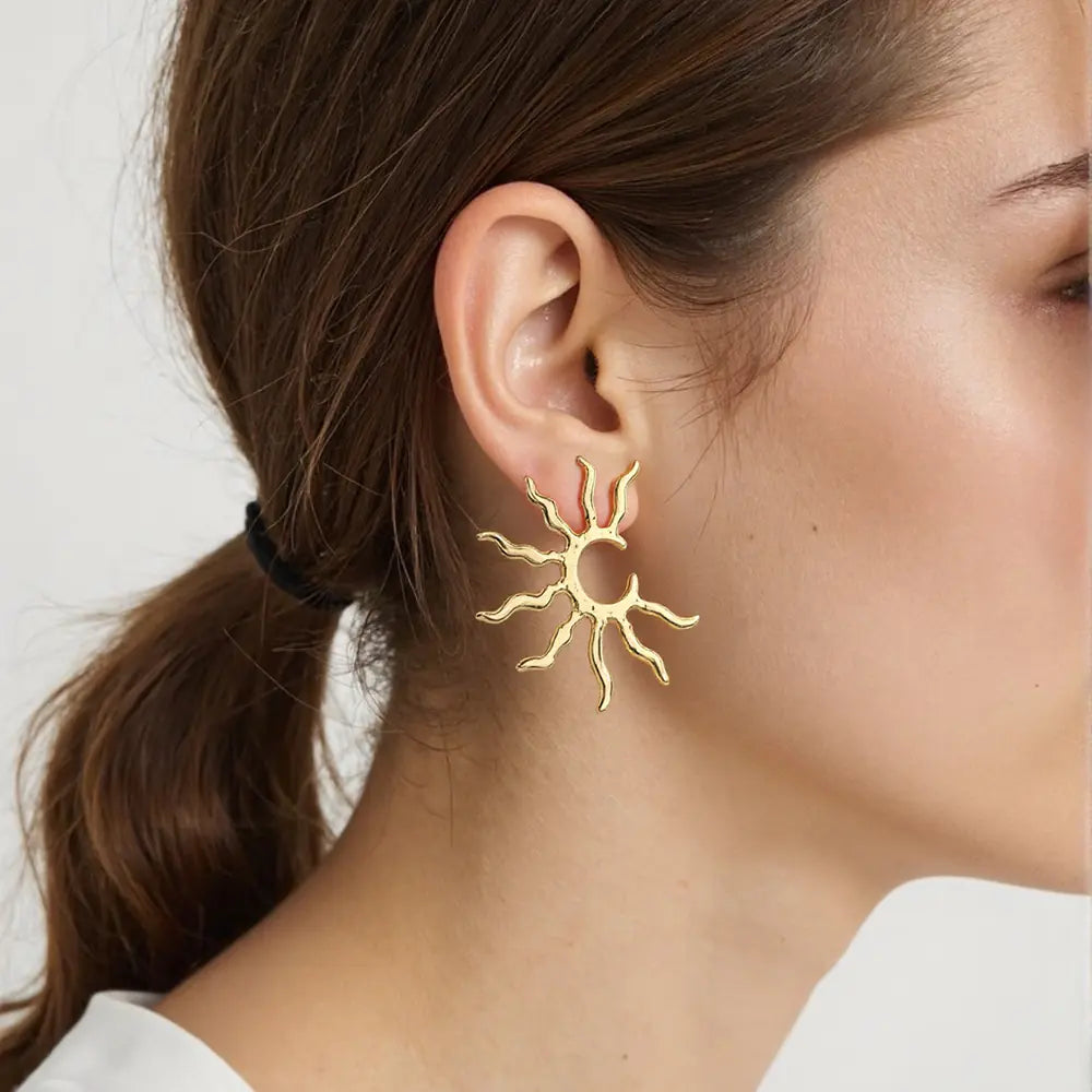 Coral C Shape Earrings  EJE01420G