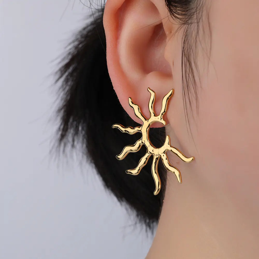 Coral C Shape Earrings  EJE01420G