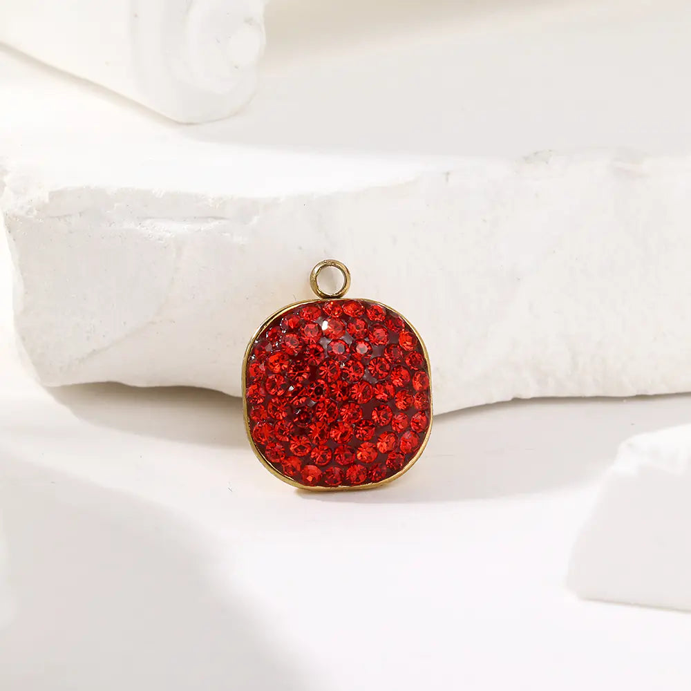 Inlay Oval Pendant DIY Charm  EJ25N06566G