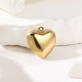 Hollow Heart Shape Stainless Steel Pendant     EJ25N06554G